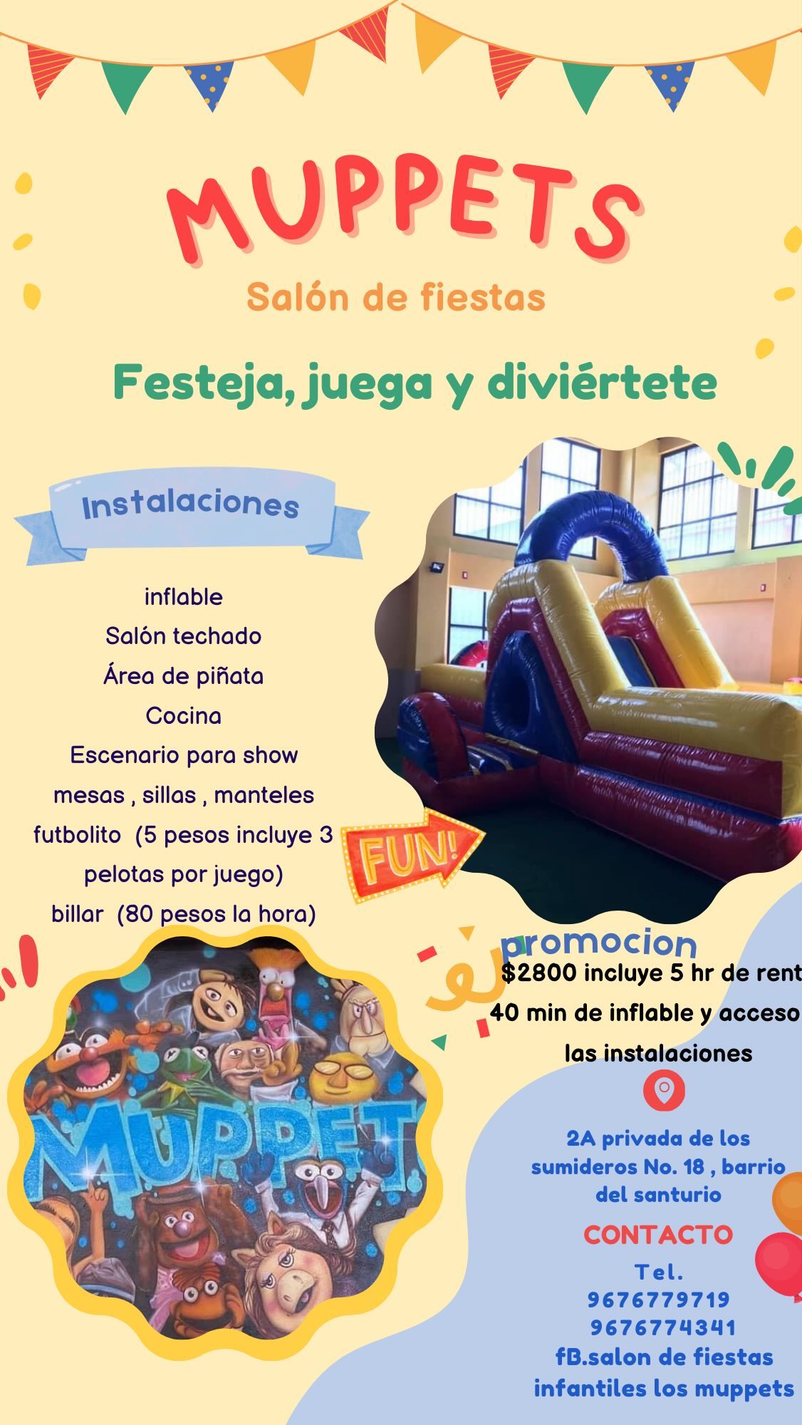Salon De Fiestas Infantiles Los Muppets